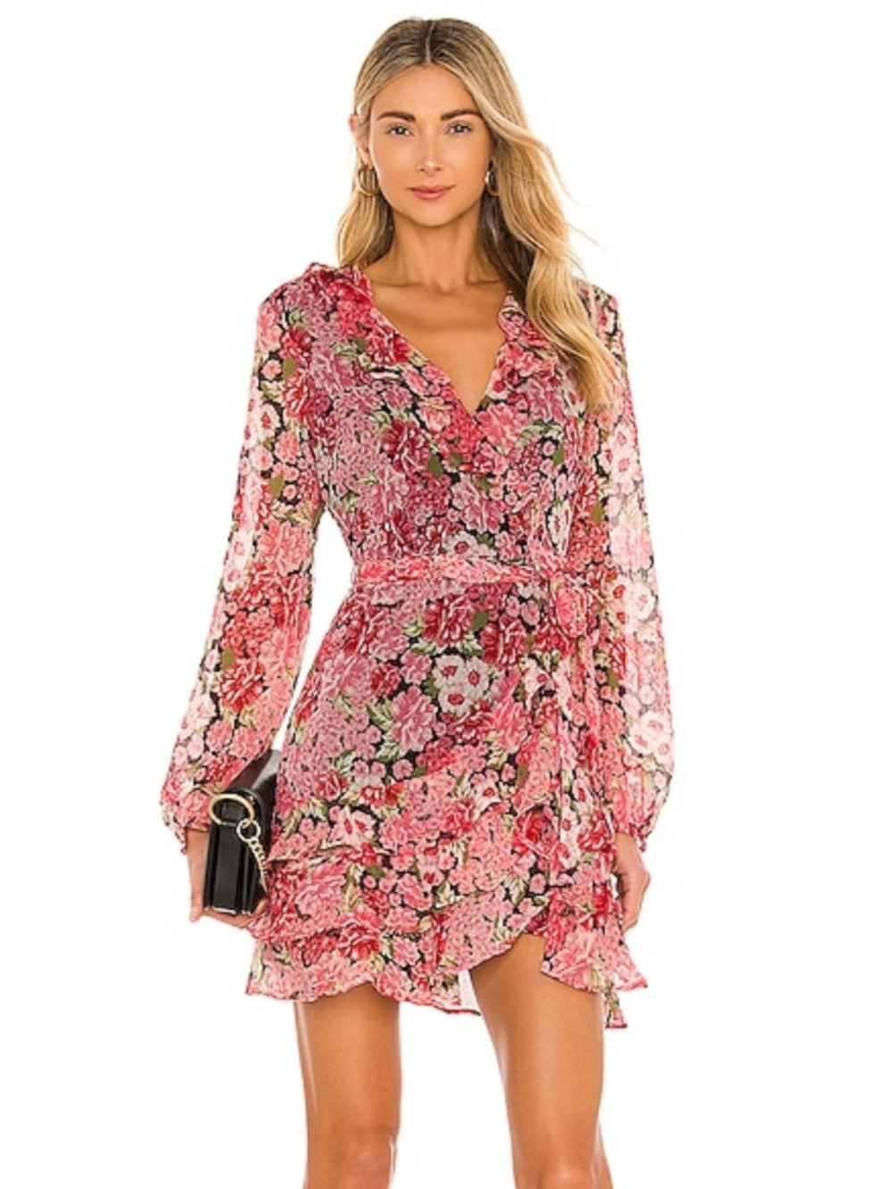 Bardot Pink Frill Dress